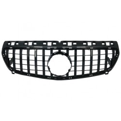 Central Grille suitable for Mercedes A-Class W176 (2012-08.2015) A45 GT-R Panamericana Design All Black