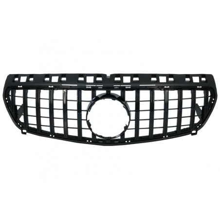 Central Grille suitable for Mercedes A-Class W176 (2012-08.2015) A45 GT-R Panamericana Design All Black