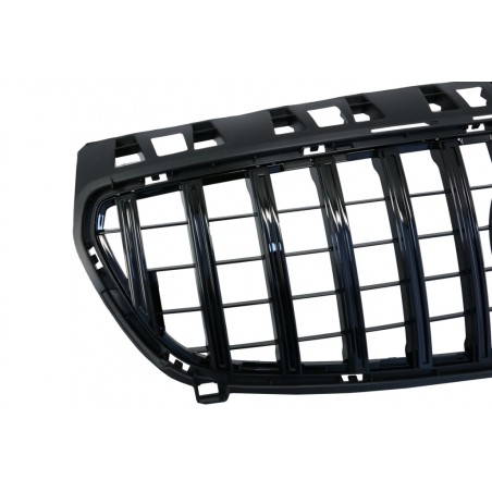 Central Grille suitable for Mercedes A-Class W176 (2012-08.2015) A45 GT-R Panamericana Design All Black