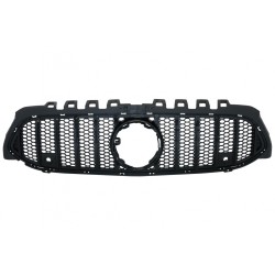 Central Grille suitable for Mercedes A-Class W177 Hatchback V177 Sedan (04.2018-) Mesh GT-R Panamericana Design All Black