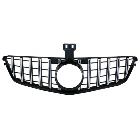 Front Grille suitable for Mercedes C-Class W204 S204 Limousine Station Wagon (2007-2014) GT-R Panamericana Design Chrom