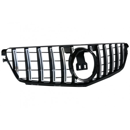 Front Grille suitable for Mercedes C-Class W204 S204 Limousine Station Wagon (2007-2014) GT-R Panamericana Design Chrom