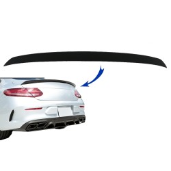 Trunk Boot Spoiler suitable for Mercedes C238 E-Class Coupe (2016-up) Design Matte Black