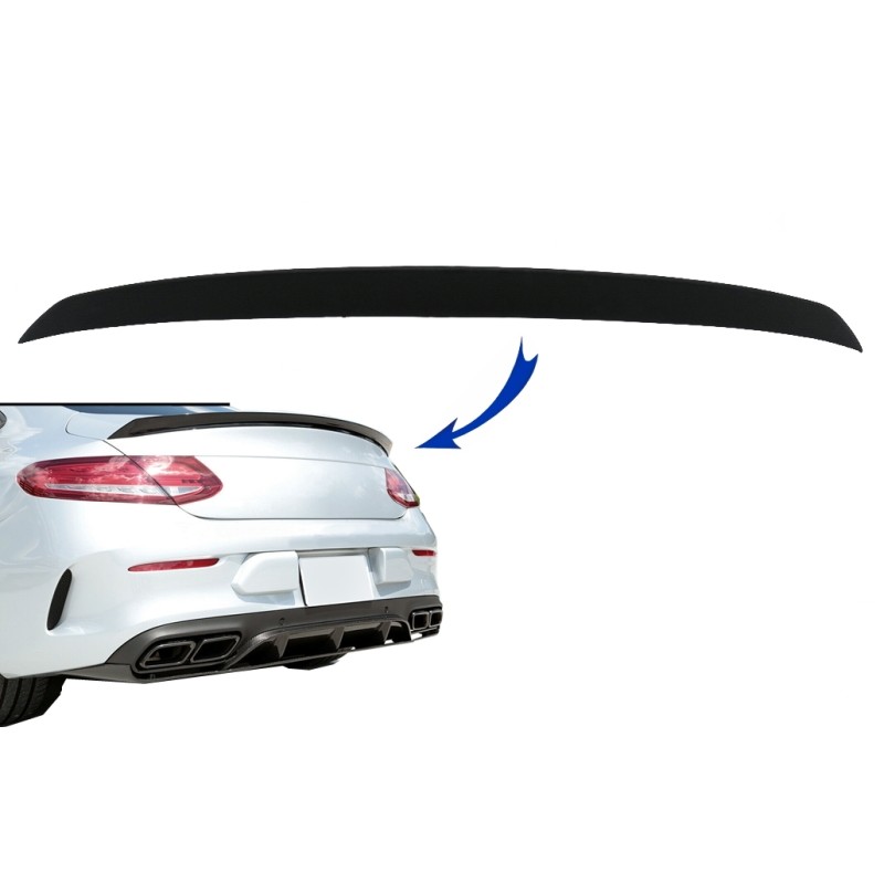 Trunk Boot Spoiler suitable for Mercedes C238 E-Class Coupe (2016-up) Design Matte Black Trunk Boot Spoiler suitable for Mercedes C238 E-Class Coupe (2016-up) Design Matte Black