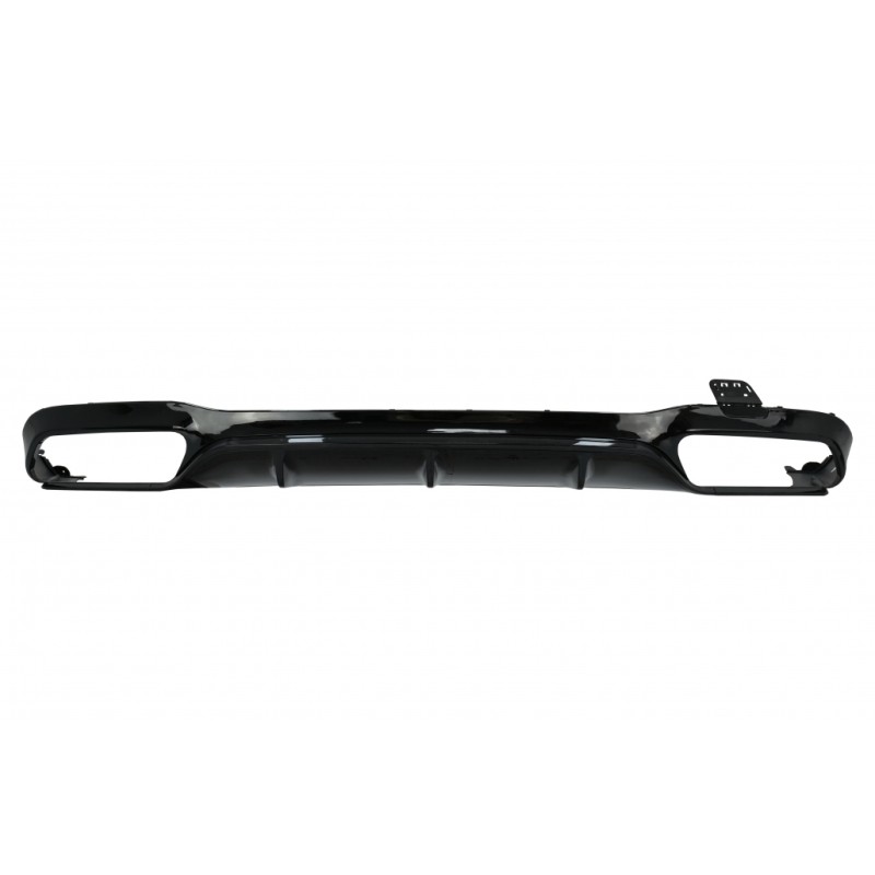 Rear Bumper Air Diffuser suitable for Mercedes E-Class W213 AMG Line (2016-up) E63 Design Piano Black
