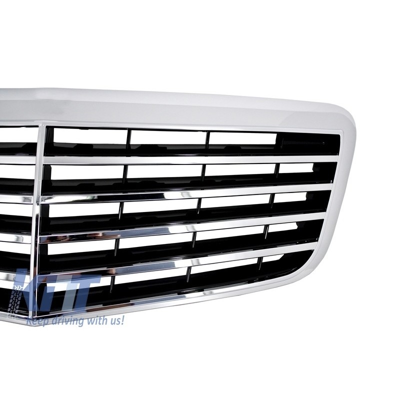 Front Grille suitable for Mercedes E-Class W211 (2006-2009) Facelift Design
