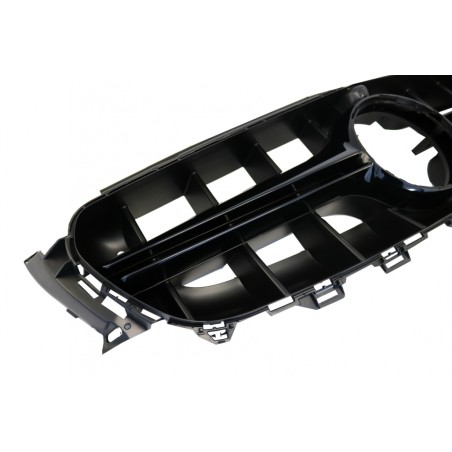 Central Grille suitable for Mercedes E-Class W213 S213 C238 A238 (2016-2019) Black E63 Design