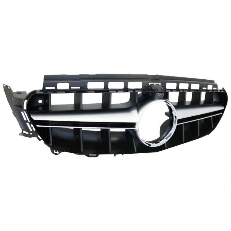 Central Grille suitable for Mercedes E-Class W213 S213 C238 A238 (2016-2019) Chrome Black E63 Design