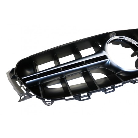 Central Grille suitable for Mercedes E-Class W213 S213 C238 A238 (2016-2019) Chrome Black E63 Design