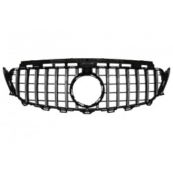Central Grille suitable for Mercedes E-Class W213 S213 C238 A238 (2016-2019) GT-R Panamericana Design Black Chrome