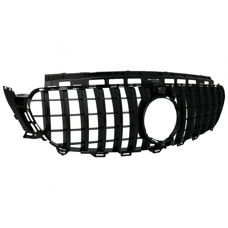 Central Grille suitable for Mercedes E-Class W213 S213 C238 A238 (2016-2019) GT-R Panamericana Design Black