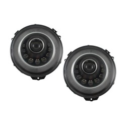Headlights Bi-Xenon LED suitable for Mercedes W463 G-Class (2005-2017) M-Look with Flowing Dynamic Turning Light