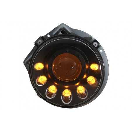 LED Headlights suitable for Mercedes G-Class W463 (1989-2012) Black Dynamic Sequential Turning Light