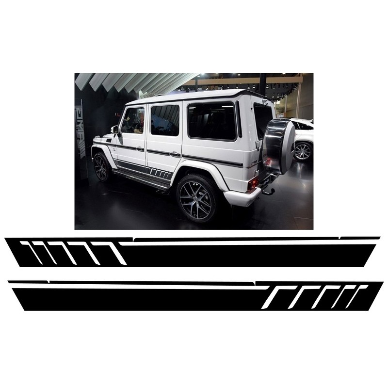Side Decals Sticker Vinyl Matte Black suitable for MERCEDES G-class W463 (1989-2017) Side Decals Sticker Vinyl Matte Black suitable for MERCEDES G-class W463 (1989-2017)