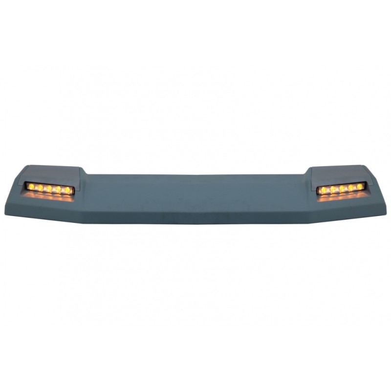 Front Roof Spoiler suitable for Mercedes G-Class W463 (1989-2017) with LED Dynamic Flowing Turn Light 6X6 Design