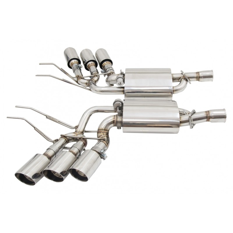 Complete Exhaust System suitable for Mercedes G-Class W463 (2009-2018) G500 G55 G63 G65 Triple Muffler Tips with Valvetronic Complete Exhaust System suitable for Mercedes G-Class W463 (2009-2018) G500 G55 G63 G65 Triple Muffler Tips with Valvetronic