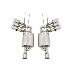 Complete Exhaust System suitable for Mercedes G-Class W463 (2009-2018) G500 G55 G63 G65 Triple Muffler Tips with Valvetronic