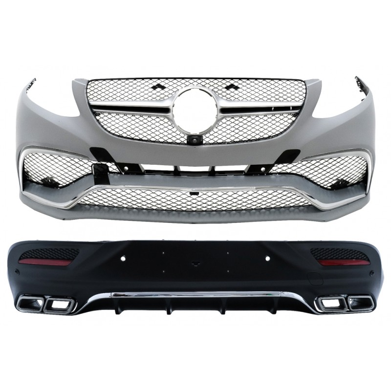 Body Kit suitable for Mercedes GLE Coupe C292 (2015-2019) with Muffler Tips Chrome