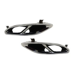 Exhaust Muffler Tips suitable for Mercedes GLC 45 X253 C253 GLE SUV W166 Coupe C292 450 C-Class W205 C43 Sport Design