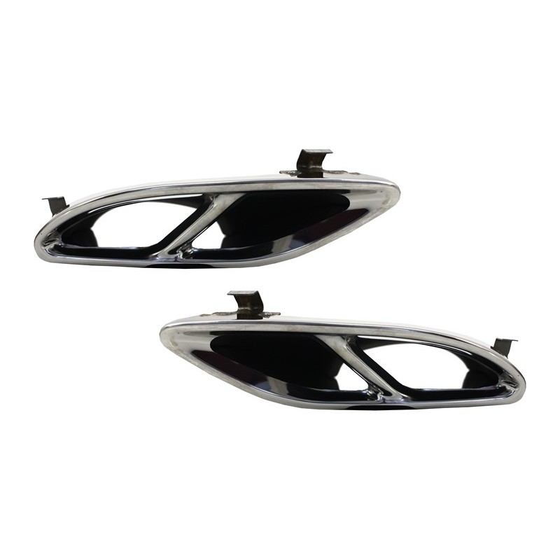 Exhaust Muffler Tips suitable for Mercedes GLC 45 X253 C253 GLE SUV W166 Coupe C292 450 C-Class W205 C43 Sport Design