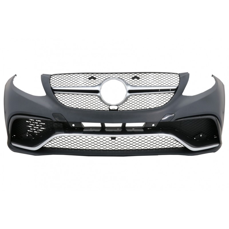 Complete Body Kit suitable for Mercedes GLE W166 SUV (2015-2018) Black Chrome