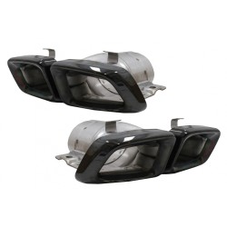 Exhaust Muffler Tips suitable for Mercedes M-Class W166 (2012-2015) CLS-Class W218 Facelift CLS63 Black Edition