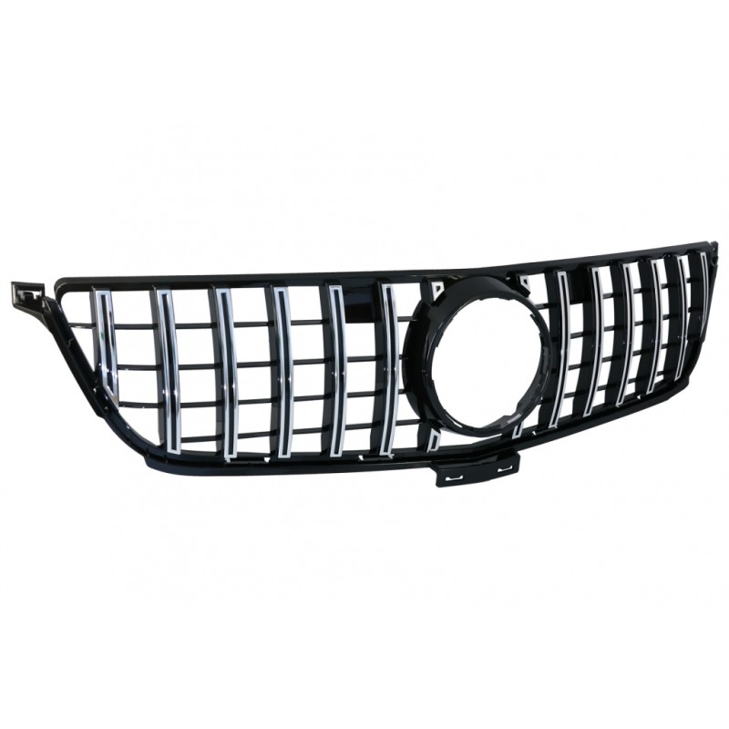 Front Grille suitable for Mercedes ML-Class W166 (2012-2014) GT-R Panamericana Design Black Chrome Front Grille suitable for Mercedes ML-Class W166 (2012-2014) GT-R Panamericana Design Black Chrome