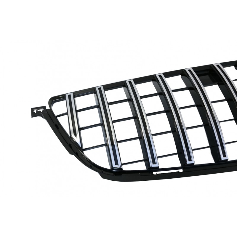 Front Grille suitable for Mercedes ML-Class W166 (2012-2014) GT-R Panamericana Design Black Chrome Front Grille suitable for Mercedes ML-Class W166 (2012-2014) GT-R Panamericana Design Black Chrome