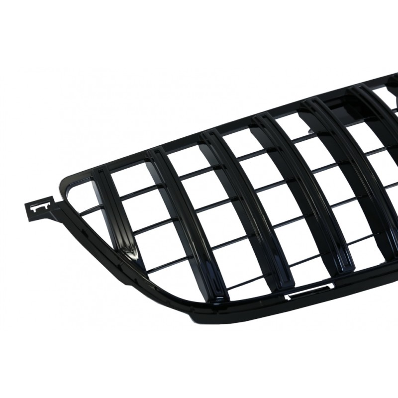 Front Grille suitable for Mercedes ML-Class W166 (2012-2014) GT-R Panamericana Design Black