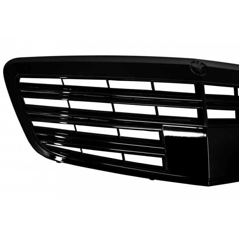 Front Grille suitable for Mercedes S-Class W221 Facelift (2010-2013) S63 S65 Design Piano Black