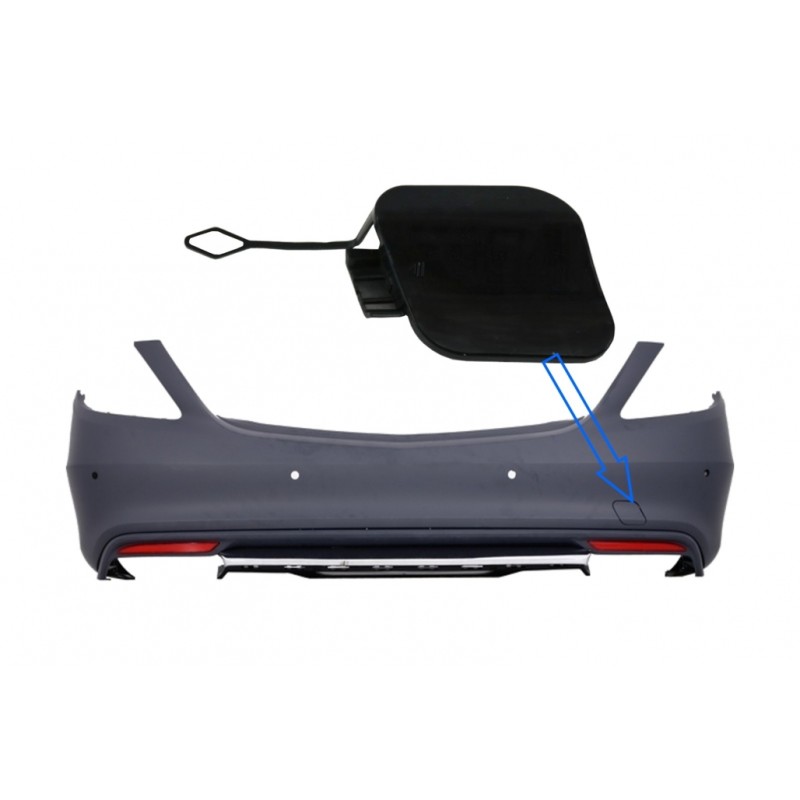 Tow Hook Cover suitable for Rear Bumper S63 A-Design Mercedes Benz W222 S-Class (2013-06.2017) Tow Hook Cover suitable for Rear Bumper S63 A-Design Mercedes Benz W222 S-Class (2013-06.2017)