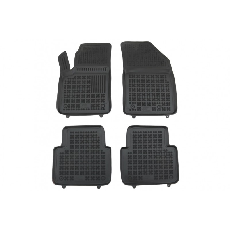 Floor mat Rubber Black suitable for OPEL CROSSLAND X (2017+)