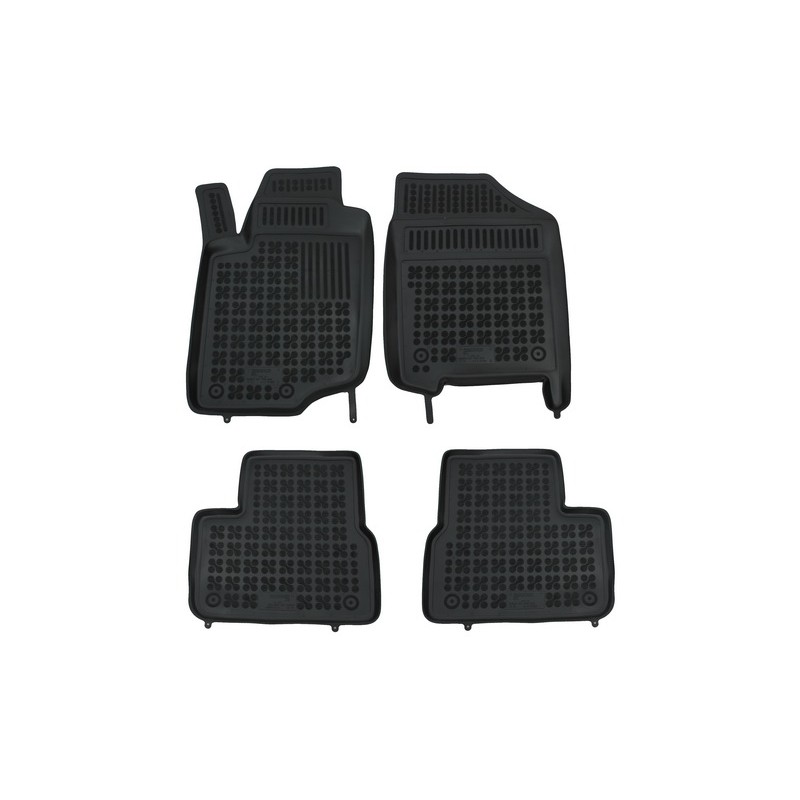 Floor mat black suitable for PEUGEOT 207 2006- .