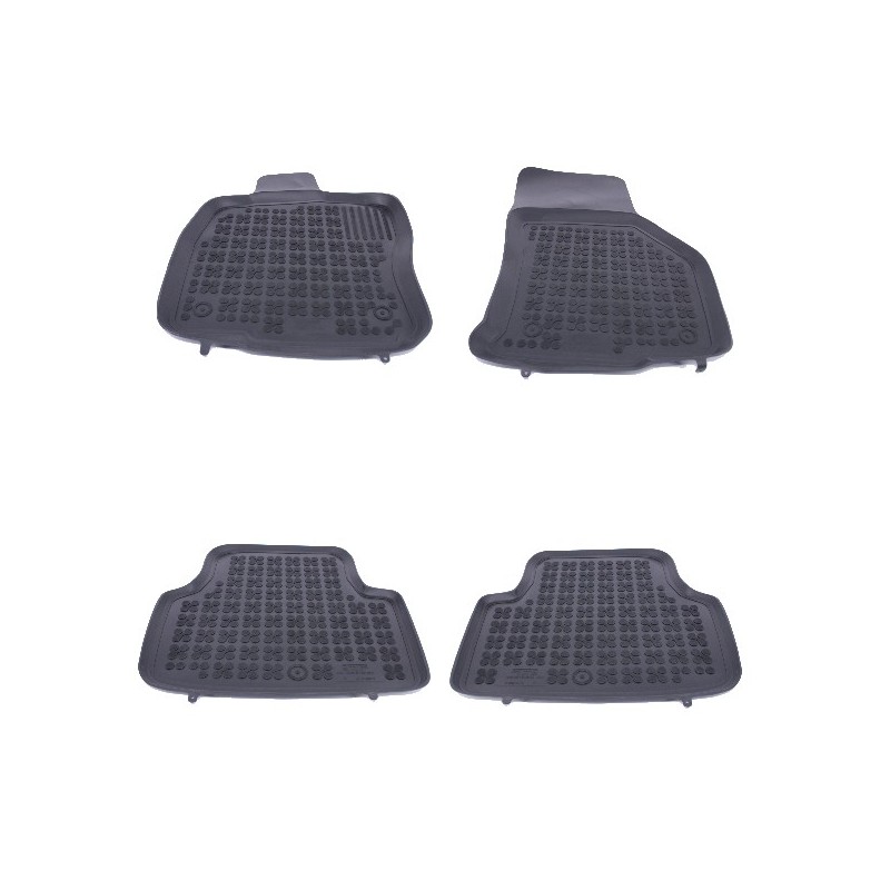 Rubber Floor Mat Black suitable for Skoda Octavia III 5E (2013-2019) Octavia IV NX (2020-up)
