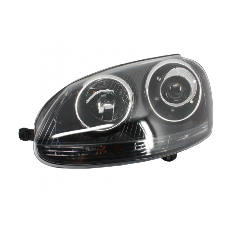 Xenon Look Headlights suitable for VW Golf 5 V Mk5 (2003-2007) Jetta (2005-2010) GTI R32 Black Edition