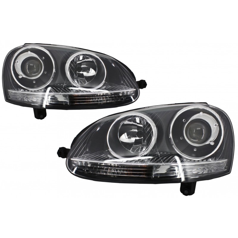 Xenon Look Headlights suitable for VW Golf 5 V Mk5 (2003-2007) Jetta (2005-2010) GTI R32 Chrome Edition Xenon Look Headlights suitable for VW Golf 5 V Mk5 (2003-2007) Jetta (2005-2010) GTI R32 Chrome Edition