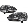 Xenon Look Headlights RHD suitable for VW Golf 5 V Mk5 (2003-2007) Jetta (2005-2010) GTI R32 Chrome Edition Xenon Look Headlights RHD suitable for VW Golf 5 V Mk5 (2003-2007) Jetta (2005-2010) GTI R32 Chrome Edition