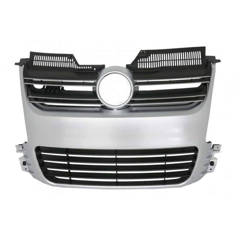 Front Grille suitable for VW Golf 5 V (2003-2007) R32 Design Brushed Aluminium Front Grille suitable for VW Golf 5 V (2003-2007) R32 Design Brushed Aluminium