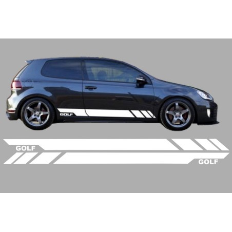 Side Decals Sticker Vinyl White suitable for VW  Golf 5 6 7 V VI VII (2003-up)