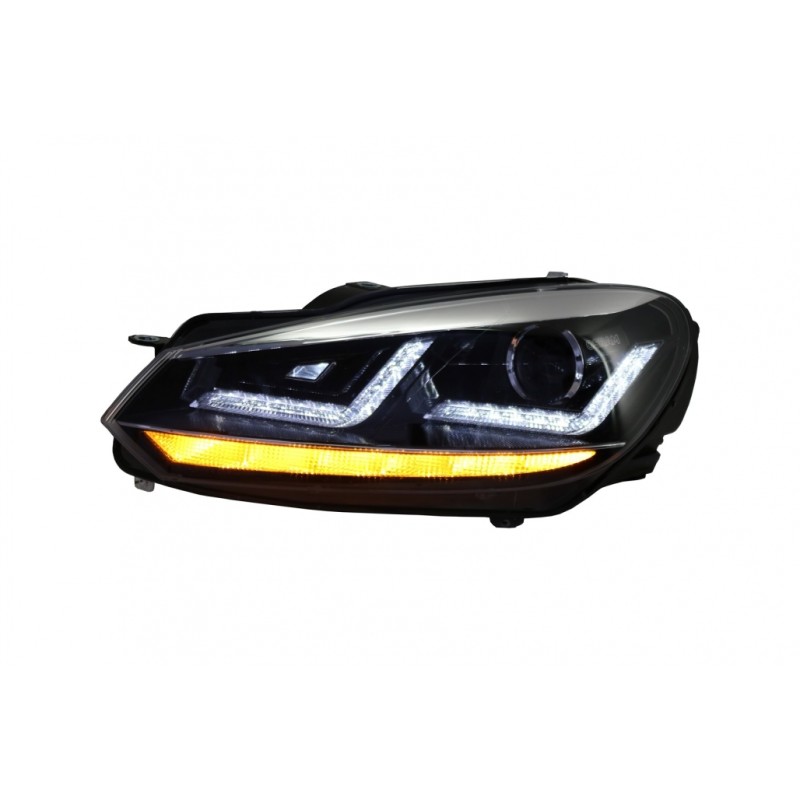 Osram Xenon Upgrade Headlights LEDriving suitable for VW Golf 6 VI (2008-2012) Chrome LED Dynamic Sequential Turning Lights