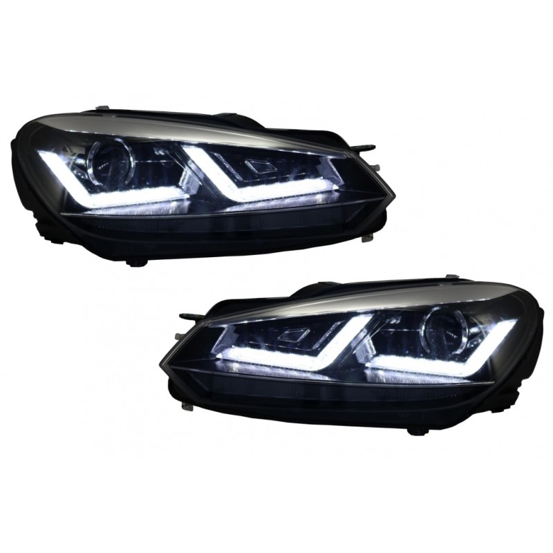 Osram Xenon Upgrade Headlights LEDriving suitable for VW Golf 6 VI (2008-2012) Chrome LED Dynamic Sequential Turning Lights