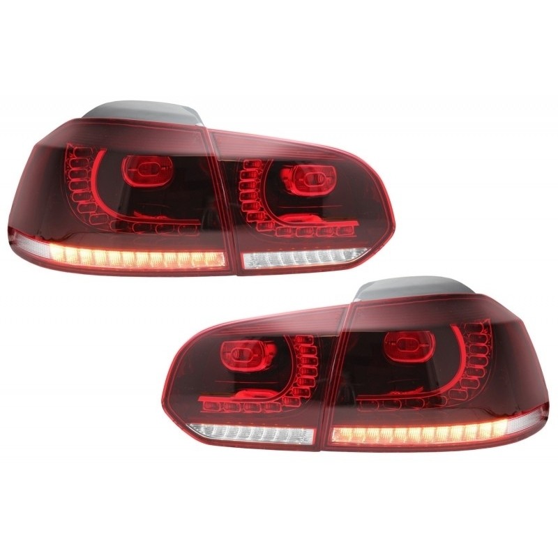 Taillights Full LED suitable for VW Golf 6 VI (2008-2013) Cherry Red R20 GTI Design (LHD and RHD)