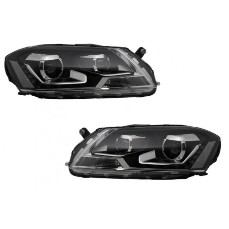 Headlights LED DRL suitable for VW Passat 3C B7 (11/2010-10/2014) Black Headlights LED DRL suitable for VW Passat 3C B7 (11/2010-10/2014) Black
