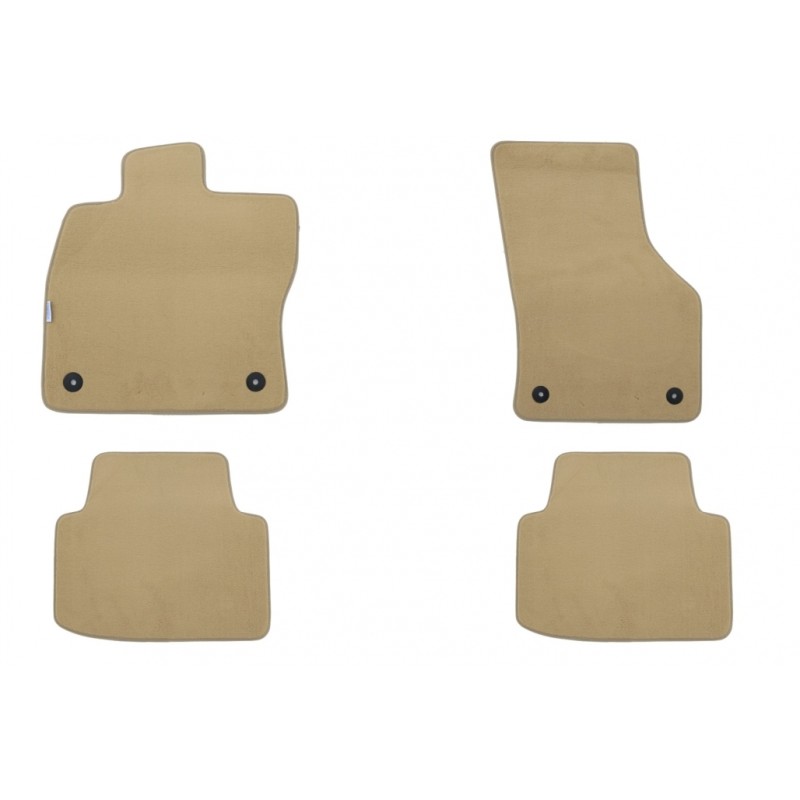 Floor mat Carpet beige suitable for VW Passat 11/2014, Passat GTE Variant 11/2014 Floor mat Carpet beige suitable for VW Passat 11/2014, Passat GTE Variant 11/2014