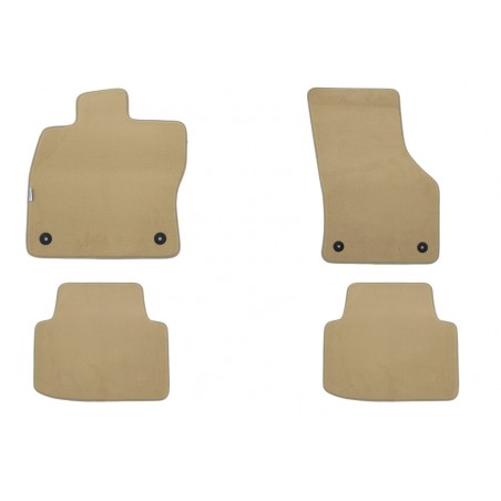 Floor mat Carpet beige suitable for VW Passat 11/2014, Passat GTE Variant 11/2014