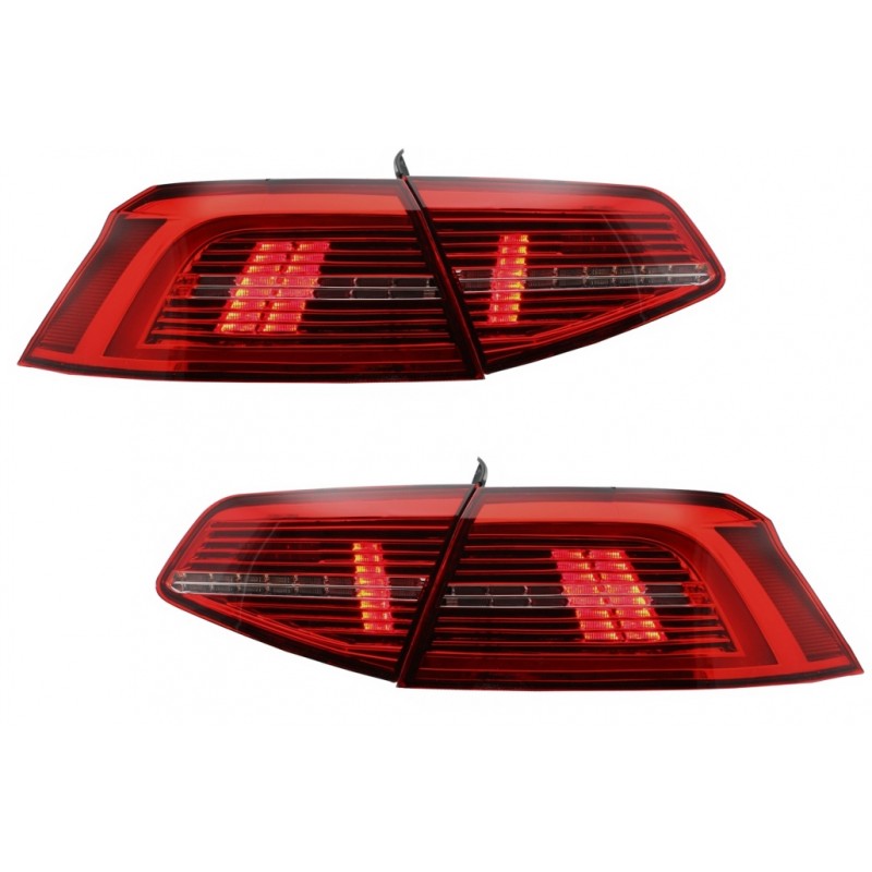LED Taillights suitable for VW Passat B8 3G (2015-2019) Limousine Matrix R line with Sequential Dynamic Turning Lights