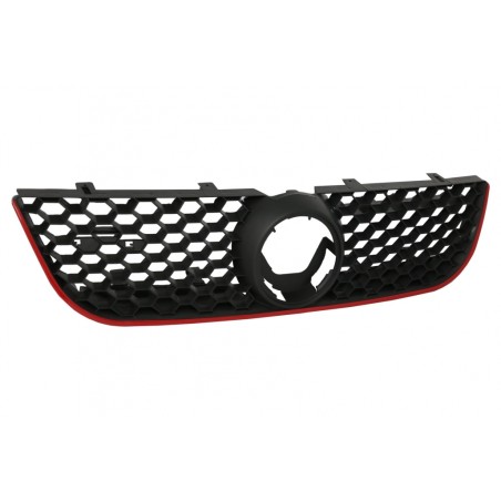 Front Central Sport Grille suitable for VW Polo 9N 9N3 (2006-2009) Honeycomb GTI Design