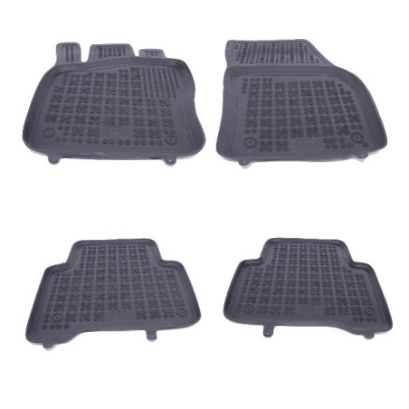 Floor mat Rubber Black suitable for VW Tiguan II 2015+