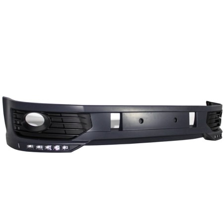 Front Bumper Spoiler suitable for VW Transporter Multivan Caravelle T5 T5.1 Facelift (2010-2015) Sportline Design LED DRL