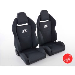 Sièges sport FK Sièges demi-coque auto Set Race 5 avec siège chauffant
